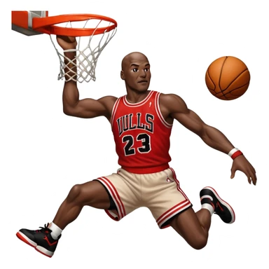 Michael jordan dunking sticker