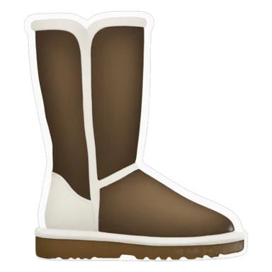 Dark drown Ugg boots sticker