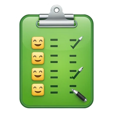 emoji of a checklist sticker