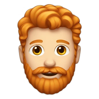 Ginger guy with ginger beard sticker