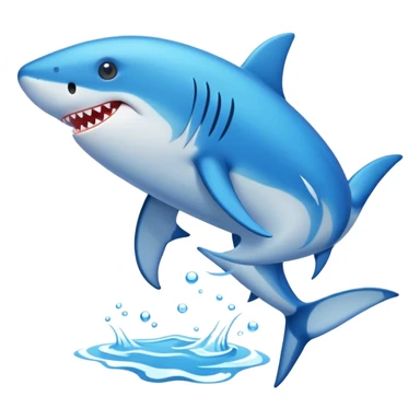 Tiburón con chinelas sticker