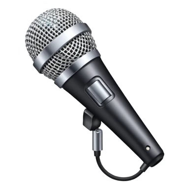 microphone with rhinestones  sticker