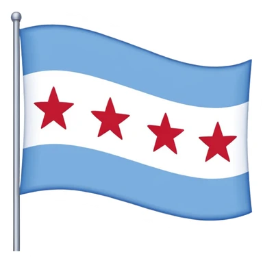 Chicago flag sticker