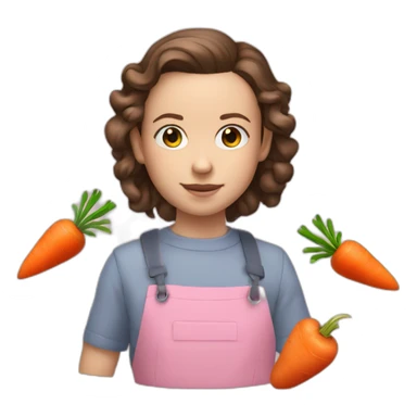 Millie bobby brown wallace carrot sticker