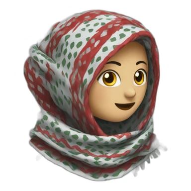 Keffiyeh scarf sticker
