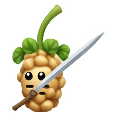 Chickpea with a sword sticker