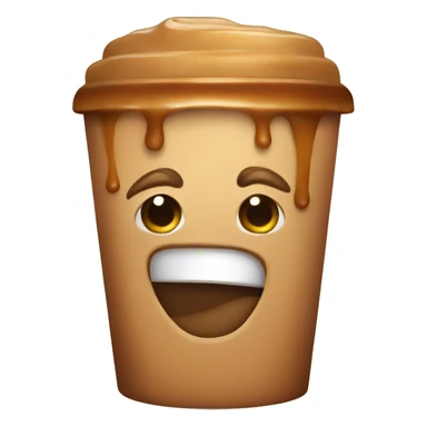 Caramel late coffee sticker