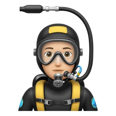 scuba diving with oxygen tank sticker