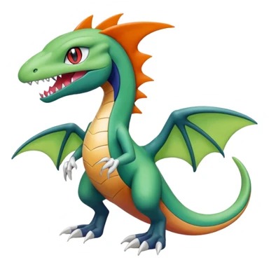 Meloetta-Garchomp-Grovyle-Pokémon-Fakémon-fusion-hybrid-creature sticker