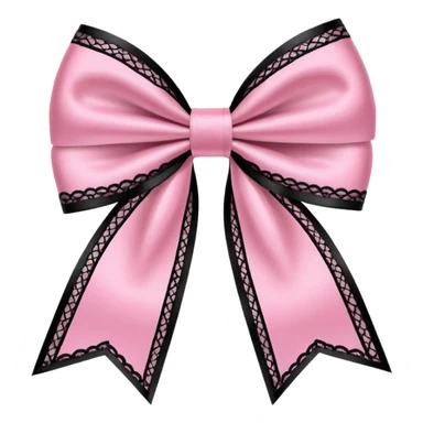 pink gothic bow sticker