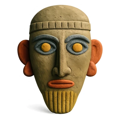 Anunnaki mask sticker