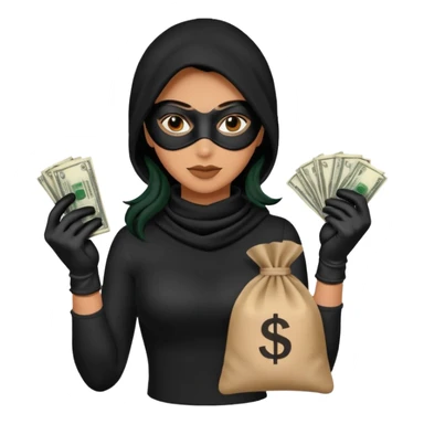 thief woman sticker