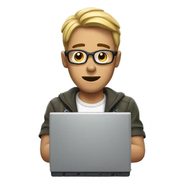 A guy playing videogames sticker