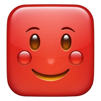 Generate a rounded rectangular red shape sticker