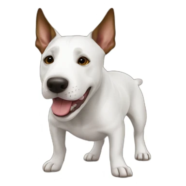 Dog bullterrier sunglades sticker