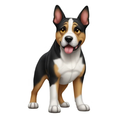 American bulldog cross German shepherd sticker