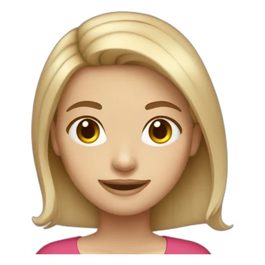 venezuelan girl pale skin brown hair big smile sticker