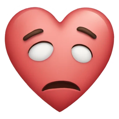 sad heart sticker