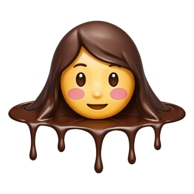  melted chocolate sticker