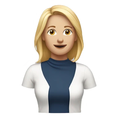 auburn white 40 year old woman sticker