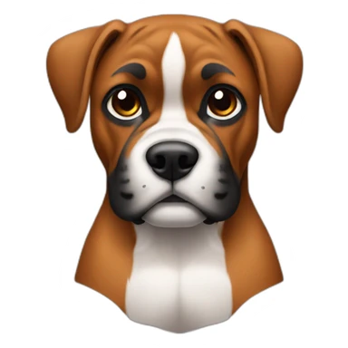 Cute little Boxer sticker