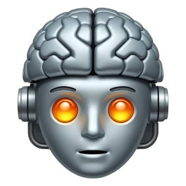 big ai brain for ai agent imoji' sticker