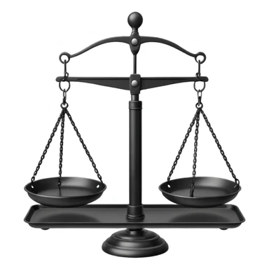 Hanging Balance Scale black sticker