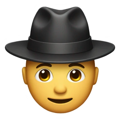 Man wearing hat shaped like butt cheeks sticker