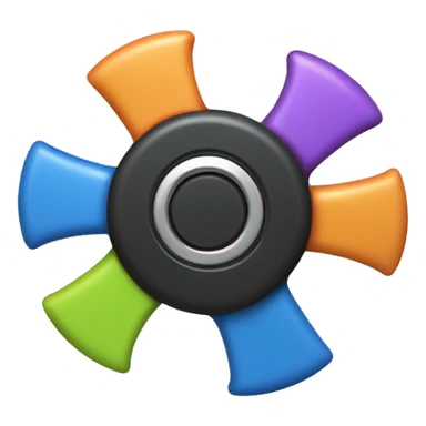 Fidget spinner sticker