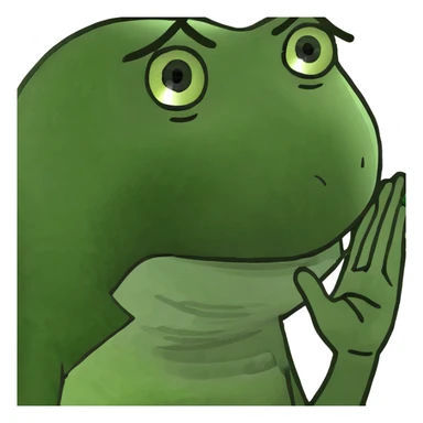 Girl with black hair annoyed with hand up  sticker