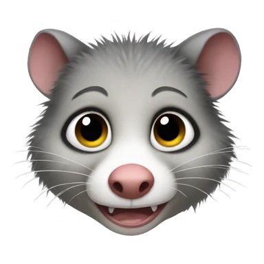 Crying possum sticker