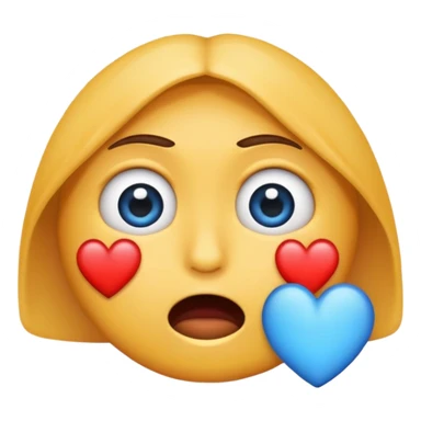 Generame un emoji que tenga los ojos de corazón roto y llore sticker