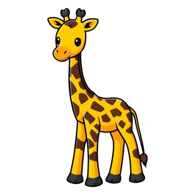 Big giraffe sticker
