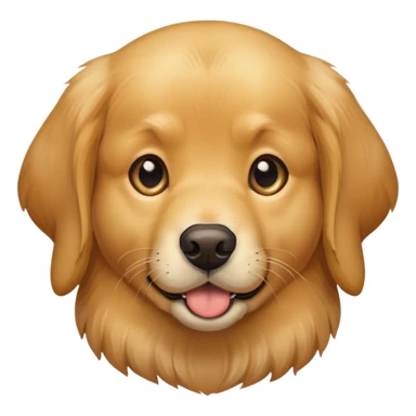 ￼ golden retriever, dog being greedy for food sticker