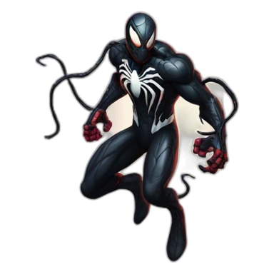 Venom combat spiderman sticker