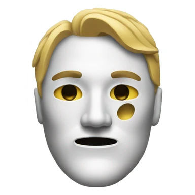 two face mask sticker