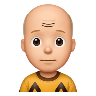 Realistic Charlie brown sticker