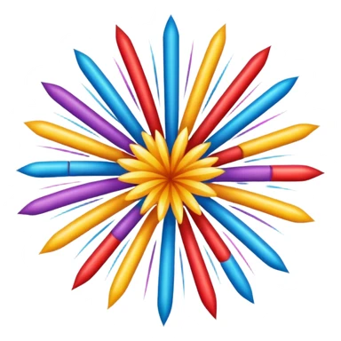 carnival firework burst sticker