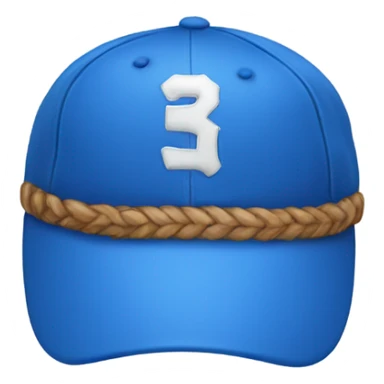 blue baseball cap sticker