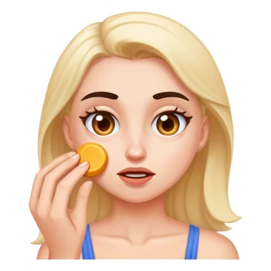 Katie making an oopsie  sticker