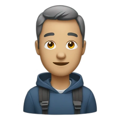 Une personne qui est contente sticker