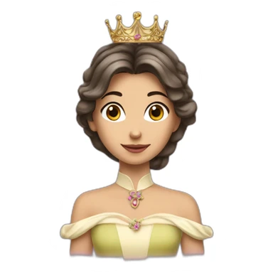Une princesse avec une fourchette  sticker