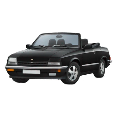 Opel black cabrio car sticker