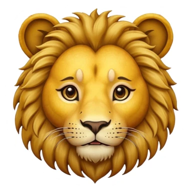 lion face with a paw print sticker