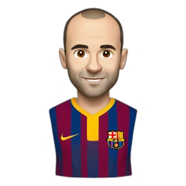 iniesta sticker