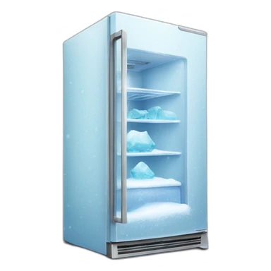  frozen refrigerator in ice sticker