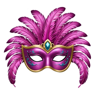 karnaval maskesi pembe sticker