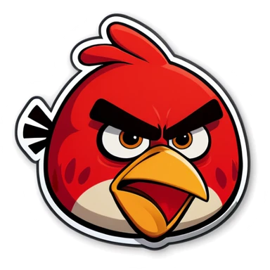 Angry bird  sticker