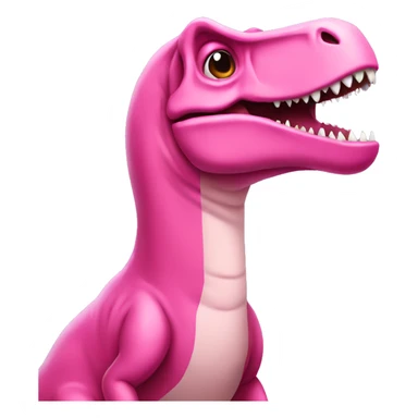 Pink T-Rex sticker