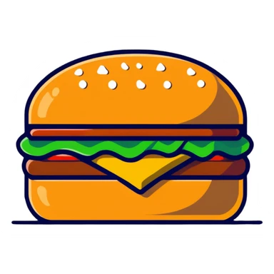 Modern UI navigation elements - hamburger menu, back button, home icon sticker